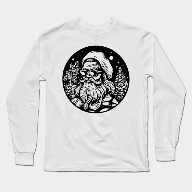 Santa Claus Long Sleeve T-Shirt by MZeeDesigns